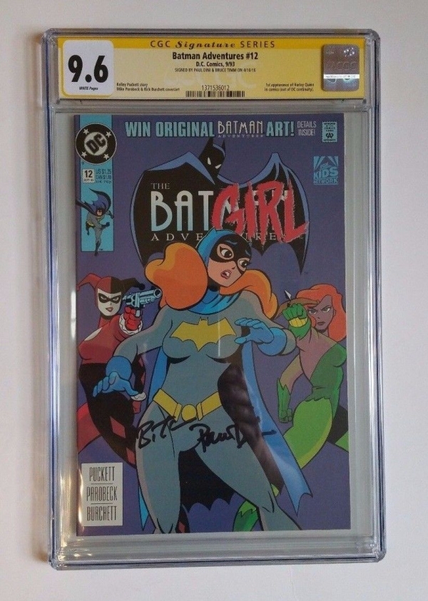 Batman Adventures 12 CGC 96 Not 98 Signed Bruce Timm Dini 1st Harley Quinn