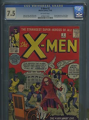 XMen 2 1963 2nd Appearance XMen 1st App Vanisher 75 CGC Graded Jack Kirby