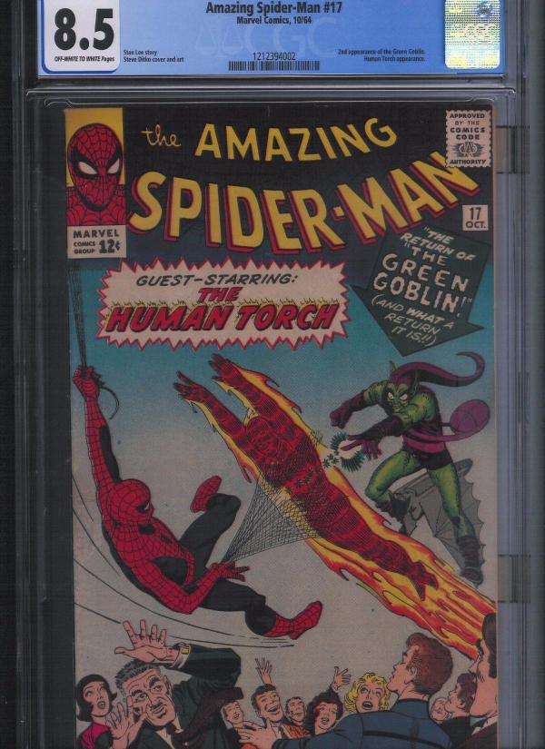 Amazing Spiderman  17 CGC 85 Off White to White Pages  UnRestored