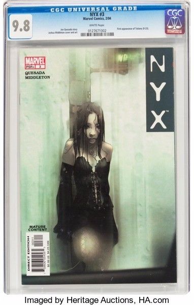 Nyx 3  CGC 98 White pages  1st App of X23 New movie Logan out on March 