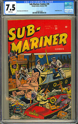 SubMariner Comics 20 High Grade Golden Age Timely Comic 1946 CGC 75