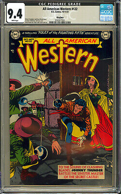 AllAmerican Western 122 OKAJIMA Pedigree RARE WWII DC Comic 1951 CGC 94