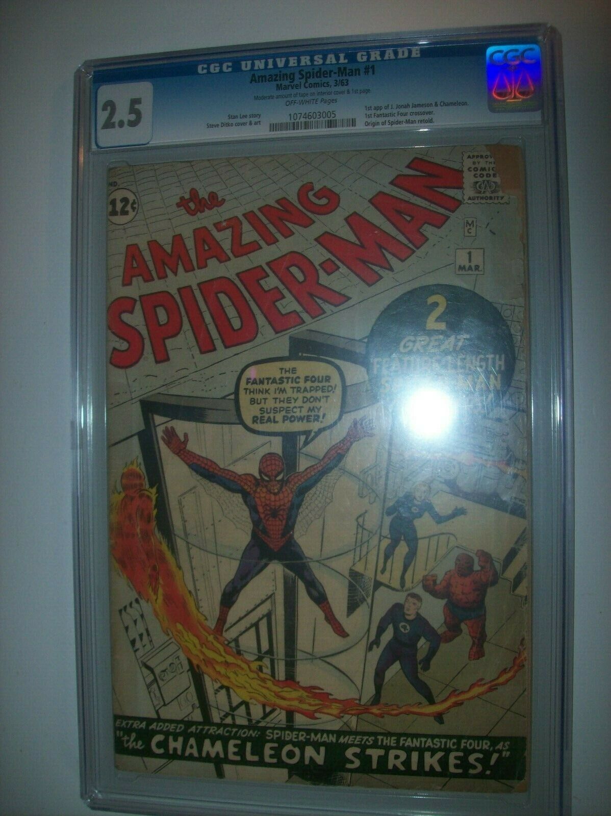 Amazing SpiderMan 1   CGC 25 1963    KEY COMIC  HOT Marvel Comics 