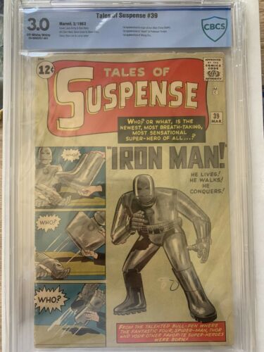 Tales of Suspense 39 1st Iron Man CBCS Graded Not Cgc Key Book