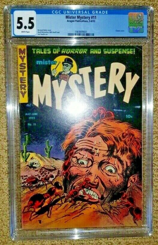MISTER MYSTERY 11 CGC F 55 ARAGON 1951 SERIES CLASSIC COVER  PRECODE HORROR