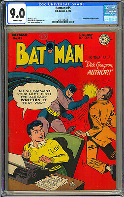 Batman 35 High Grade Original Owner Catwoman Story DC Comic 1946 CGC 90