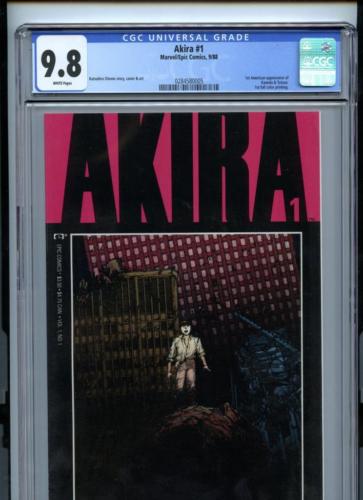 Akira 1 1988 MarvelEpic Comics CGC 98 White 1st American App of Kaneda