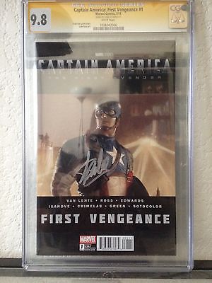Captain America First Vengeance 1 CGC SS 98 Signed by Stan Lee 