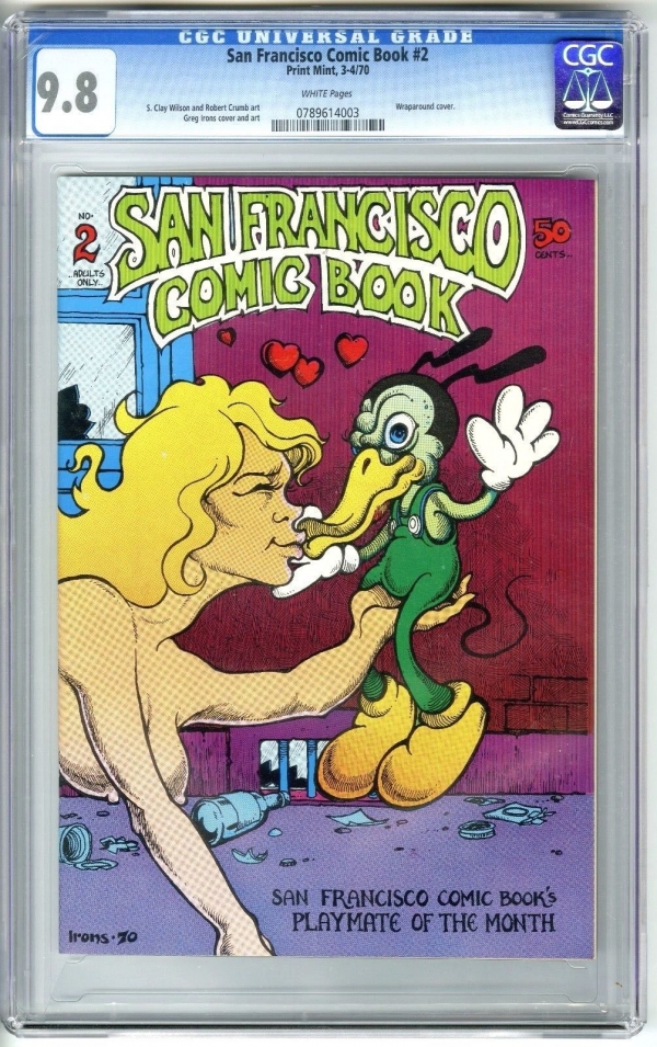SAN FRANCISCO COMIC BOOK 1970 CGC 98 TOP CENSUS UNDERGROUND COMIX IRONS CRUMB  