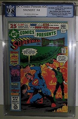 1980 DC COMICS PRESENTS 26 PGX 98 1ST CYBORG RAVEN STARFIRE LIKE CGC CBCS KEY