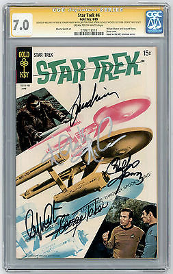 Star Trek 4 Gold Key SS CGC 70 Nimoy Shatner Takei Koenig  Nichols 1969