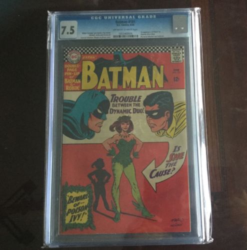 Batman 181  1st Poison Ivy  CGC 75 OWW Pages PinUp Attached
