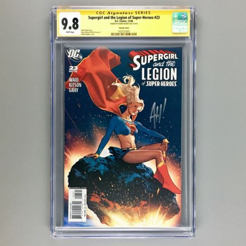 Supergirl and the Legion of Super Heroes 23 CGC SS Adam Hughes 98 NMMT VARIANT