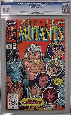 NEW MUTANTS 87 CGC 98MAR 1990 MARVEL1ST APPEARANCE OF CABLEDEADPOOL