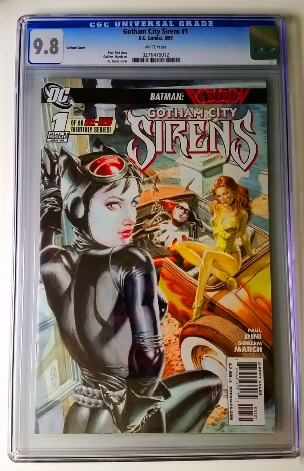 Gotham City Sirens 1 CGC 98  Jones Variant  Confirmed MARGOT ROBBIE Movie   