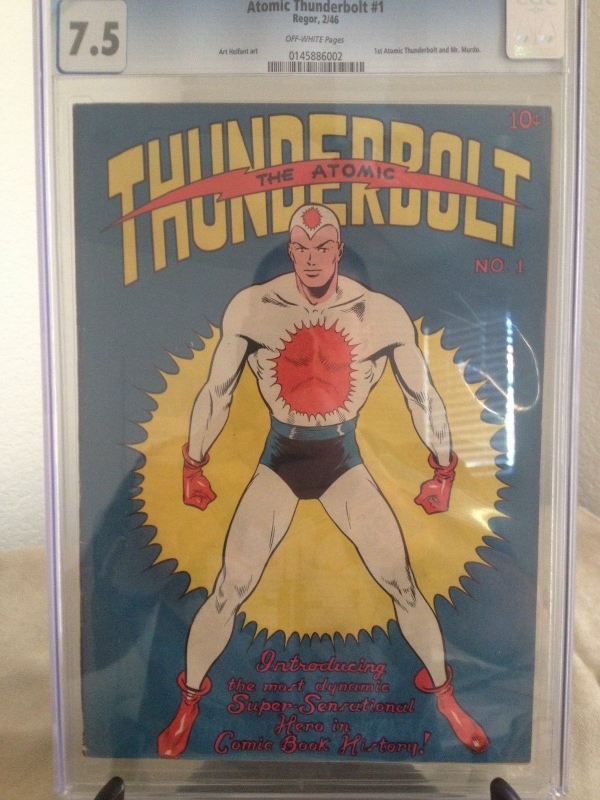 The Atomic Thunderbolt 1 CGC 75 RARE 1 of 50 slabbed