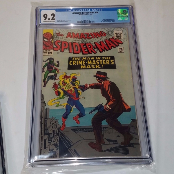 Amazing SpiderMan 26 4th Green Goblin 1st CrimeMaster CGC Graded 92