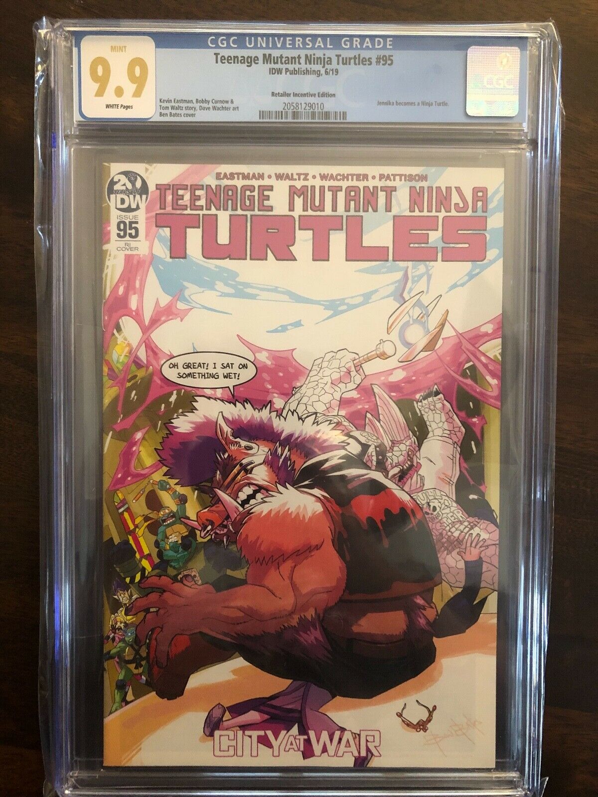 TMNT 95 99 CGC  SDCC Retailer Incentive Edition Jennika is the 5th turtle