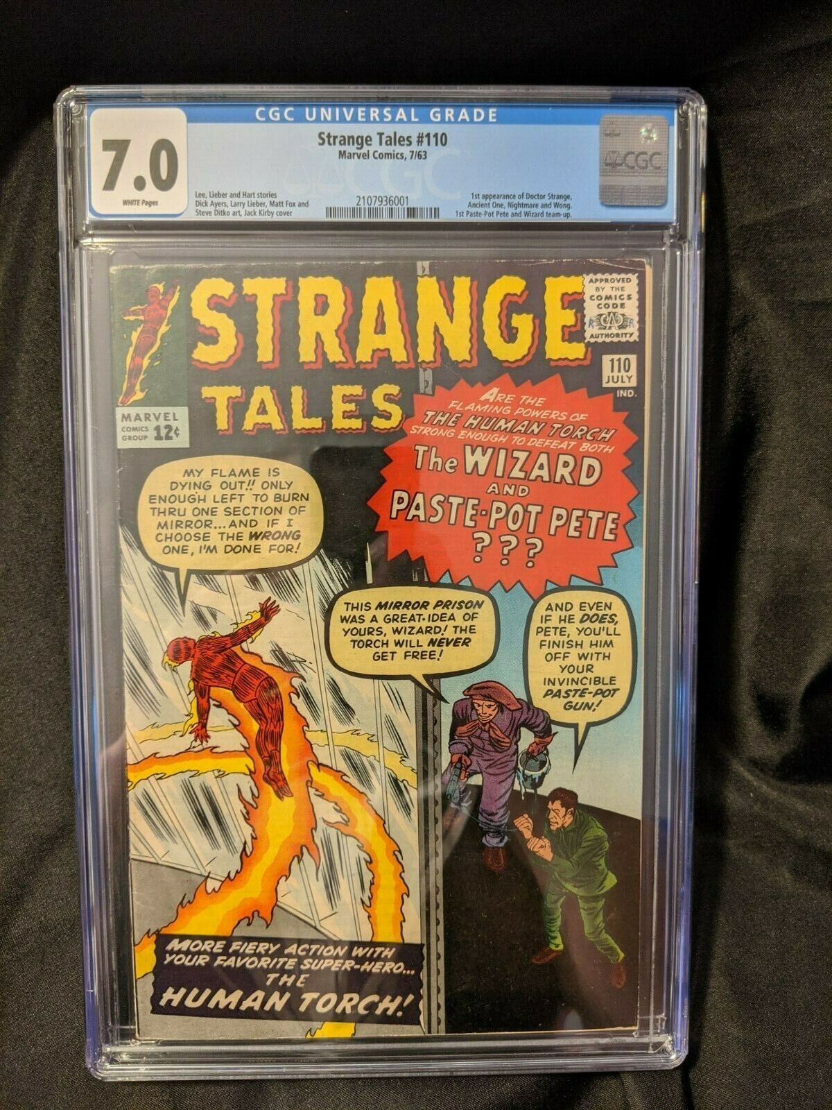 Strange Tales 110 CGC 70 WHITE Pages 1st Doctor Strange Stan Lee Steve Ditko