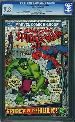 Amazing SpiderMan 119 CGC 98 Hulk battle issue