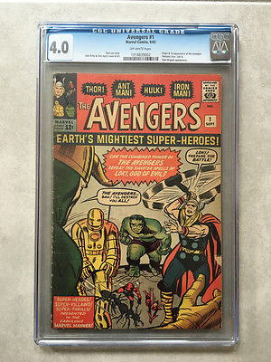 Avengers 1 CGC 40 1st appearance of the Avengers