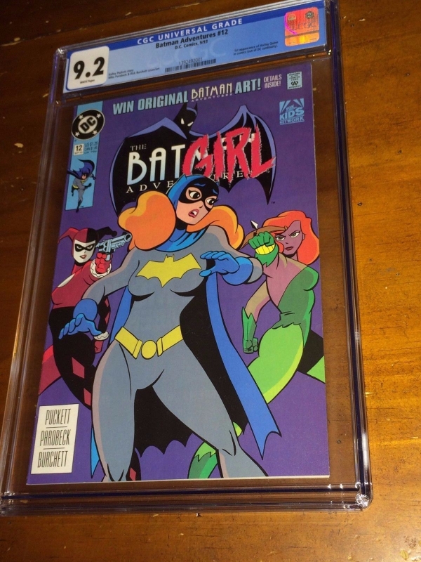 BATMAN ADVENTURES 12 1993 1st App of HARLEY QUINN CGC 92 NM WP BATGIRL 