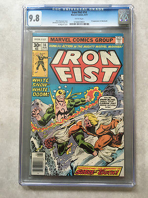 Iron Fist 14 CGC 98 1st appearance of Sabretooth
