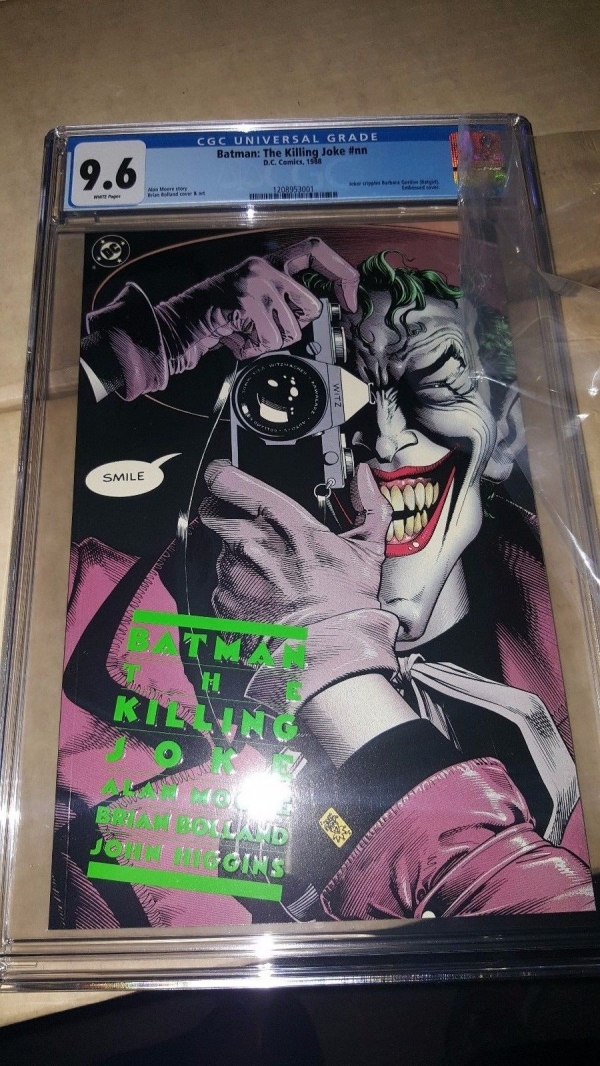Batman the Killing Joke 1 DC  1st Print Alan Moore CGC Graded 96