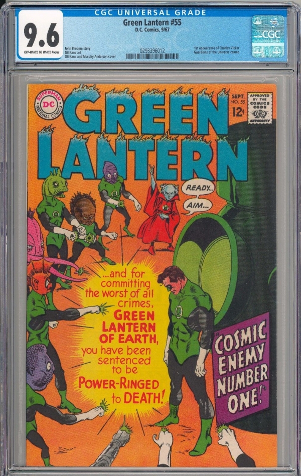 Green Lantern 55 CGC 96 NM NEW SLAB 1st Appearance Charley Vicker