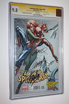 AMAZING SPIDERMAN 700 MIDTOWN VARIANT CGC 98 SIGNED STAN LEE  CAMPBELL  RAMOS