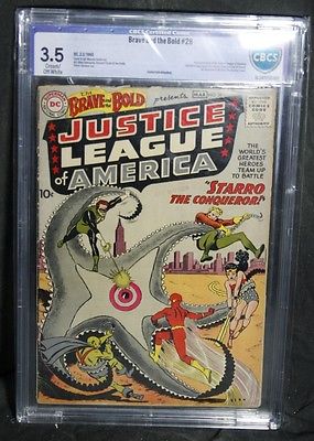 60 Brave  Bold 28 1st Justice League GRADED 35 By CBCS Not CGC