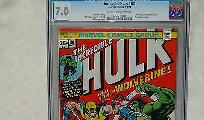 The Incredible Hulk 181 CGC 70 1974 comic book
