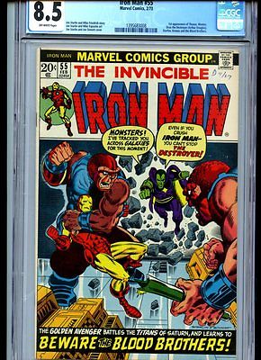 Invincible Iron Man 55 CGC 85 1st Thanos Drax