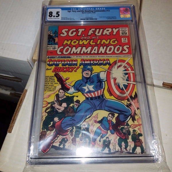 Sgt Fury 13  Silver Age 1st Meeting of Captain America  Nick Fury CGC 85