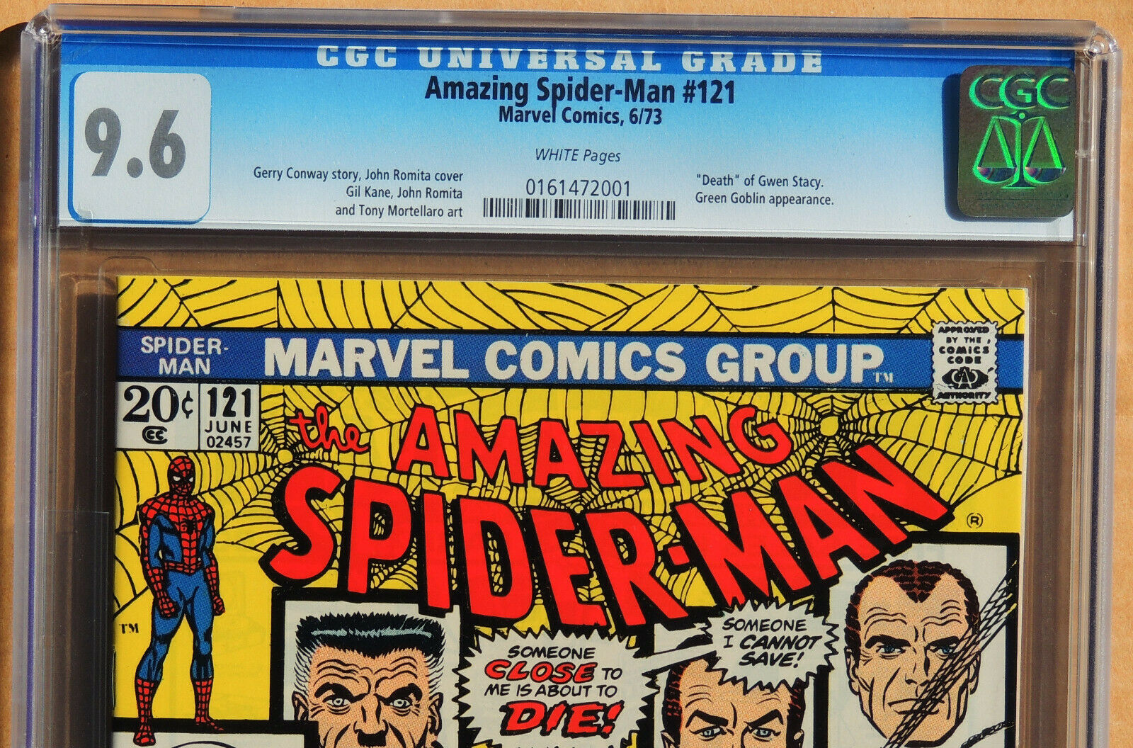 Amazing SpiderMan 121 CGC 96 NM White Pages Marvel Comics 1973