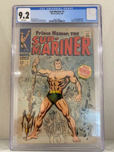 SubMariner 1 1968 cgc 92 White Pages NR