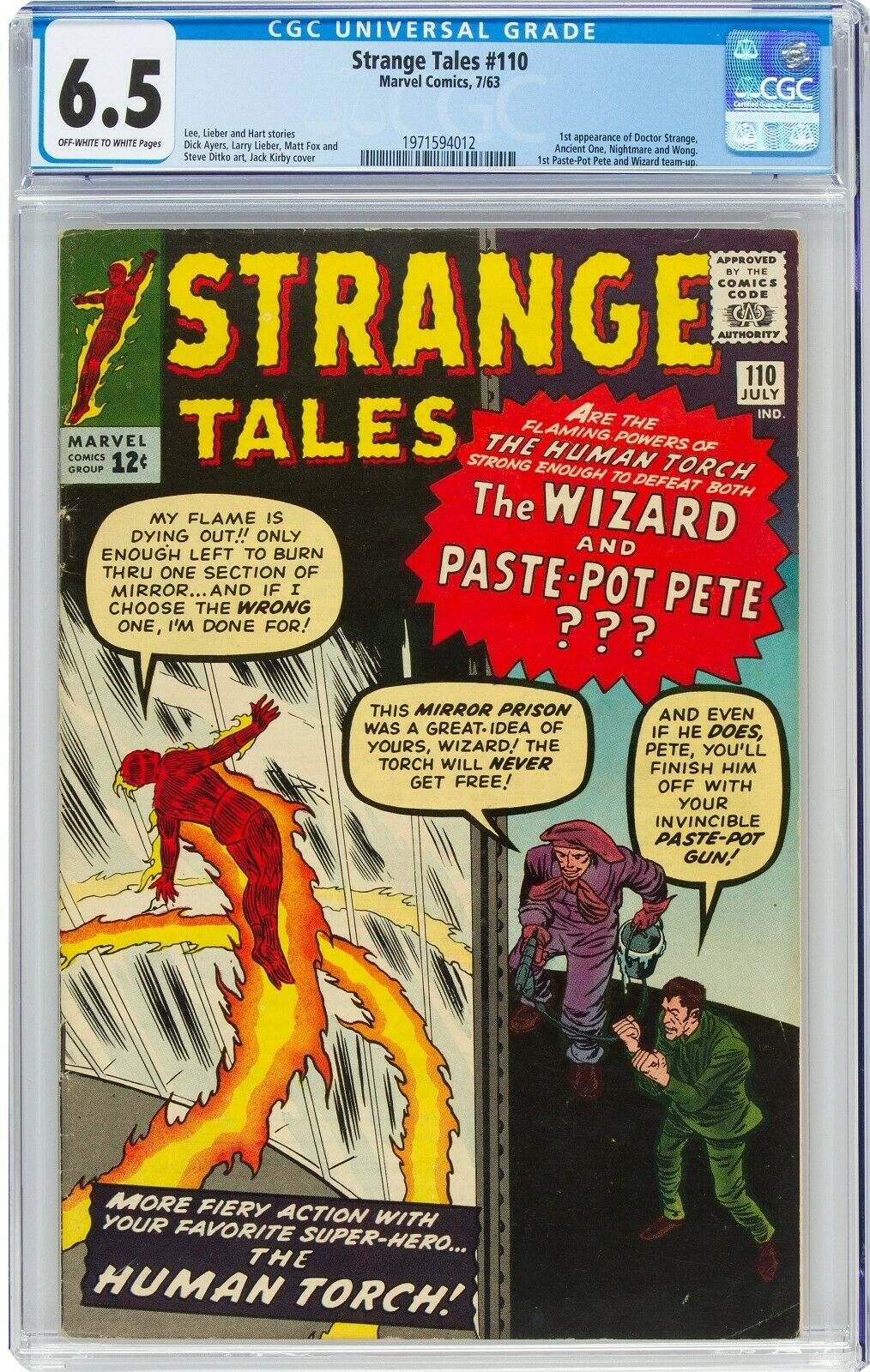 Strange Tales 110 CGC FN 65 First appearances of Doctor Strange Marvel 1963