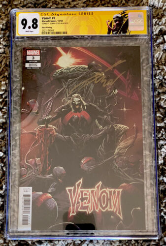 VENOM 3 CGC 98 3RD PRINT VENOM LABEL SS SIGNED CATES   KNULL 1ST APPEARANCE