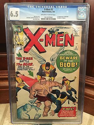 XMEN 3 CGC 65 FN 1ST APP OF THE BLOB JACK KIRBY COVER ID 3235