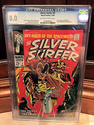 SILVER SURFER 3 1968 CGC 80 VF 1ST APP OF MEPHISTO WP ID 5838