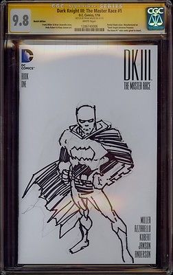 BATMAN DARK KNIGHT 3 DK3 1 CGC 98 SS FRANK MILLER PENCIL INK FULL BODY SKETCH