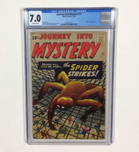 Journey Into Mystery 73 CGC 70 Stan Lee KirbyDitko Oct1961 Marvel Comics