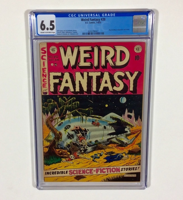 WEIRD FANTASY 20 CGC 65 Al Feldstein Frank Frazetta Ray Bradbury 1953 EC