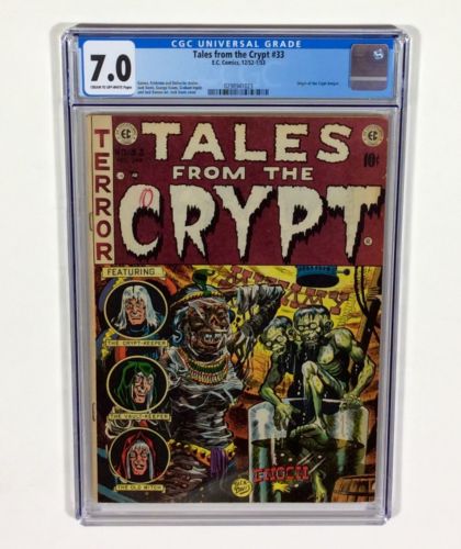 Tales from the Crypt 33 CGC 70 KEY Origin Crypt Keeper Dec1952 EC Comics