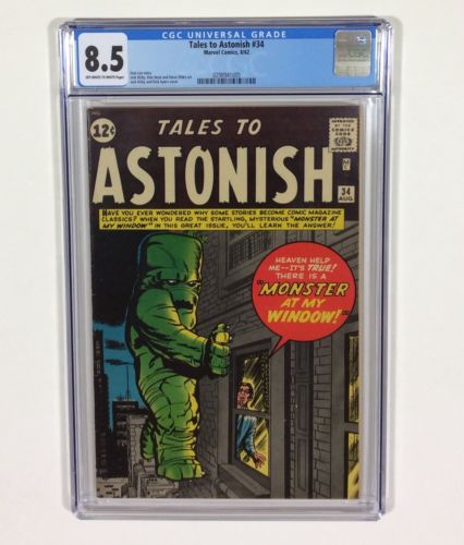 Tales To Astonish 34 CGC 85 Stan Lee  Jack Kirby Aug1962 Marvel Comics