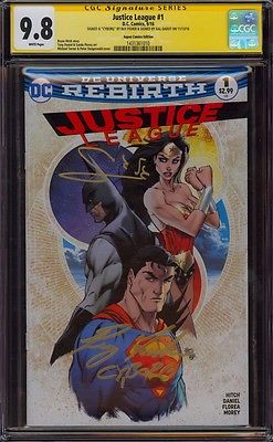 JUSTICE LEAGUE 1 CGC 98 2X SS GAL GADOT WONDERWOMAN RAY FISHER CYBORG MINT