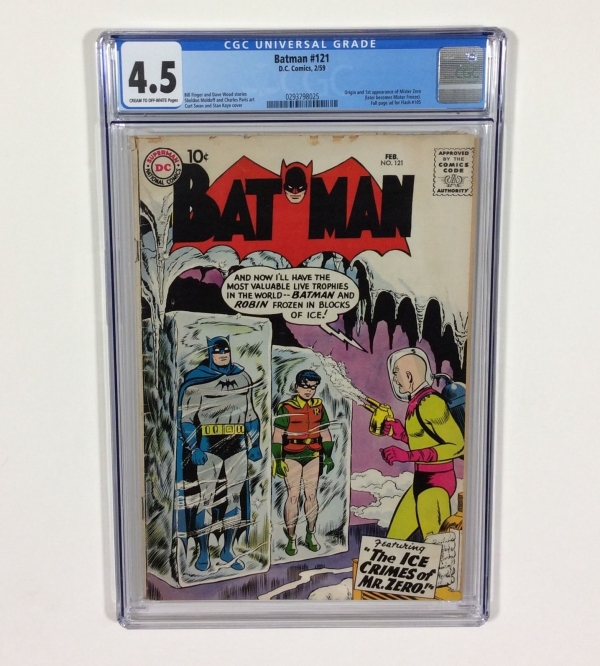 Batman 121 KEY CGC 45 1st Mister Freeze and Origin Feb1959 DC Comics