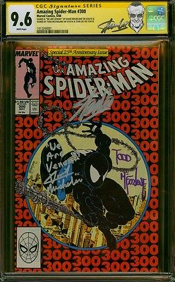 AMAZING SPIDERMAN 300 CGC 96 3X SS STAN LEE MCFARLANE MICHELINIE 1ST VENOM HOT