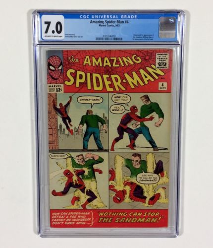 Amazing SpiderMan 4 CGC 70 KEY 1st Sandman Sep1963 Marvel Comics