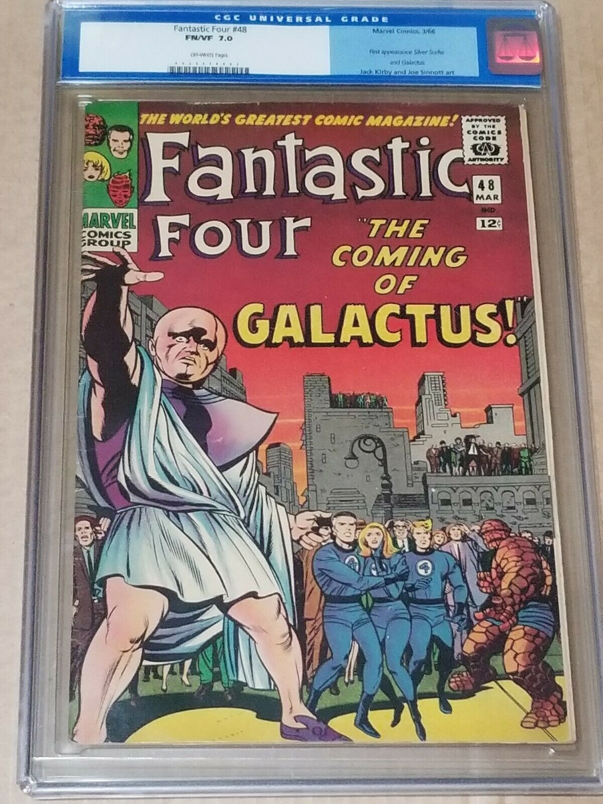 Fantastic Four 48 CGC 70 FNVF OffWhite Pages
